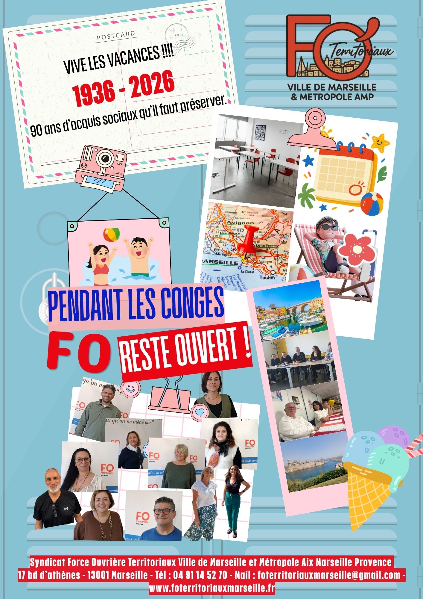 PENDANT L&rsquo;ETE, FO RESTE OUVERT !